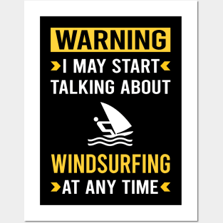 Warning Windsurfing Windsurf Windsurfer Posters and Art